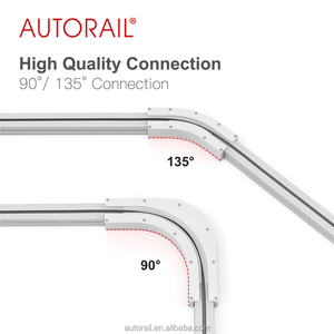 <strong>Curtain</strong> Track Degree ARC Track for <strong>Corner</strong> Windows Slide <strong>Curtain</strong> 90 135 Degree Window Electric <strong>Curtain</strong> Track <strong>Rail</strong> - Product Image 5