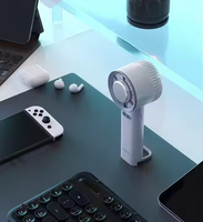 2024 Neuer Stil Tragbarer Sommer-Ventilator mit Drei Geschwindigkeiten, Wiederaufladbarem Akku und USB-Anschluss für Auto und Haushalt