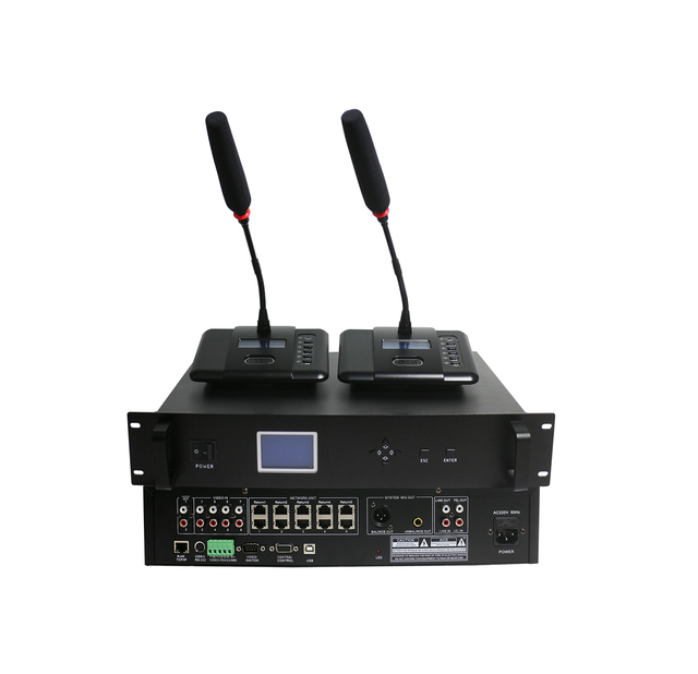 Digital Conference System Desktop Chairman Delegate Microphone with Discussion/ Voting/ Sign-in/ Camera Tracing