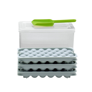 BPA Miễn Phí Linh Hoạt Vòng <span class=keywords><strong>Ice</strong></span> <span class=keywords><strong>Cube</strong></span> Khay Thông Tư Whiskey Bóng Nhà Sản Xuất Với Nắp Và Bin PP Chất Liệu <span class=keywords><strong>Ice</strong></span> Cream Công Cụ - Product Image 2