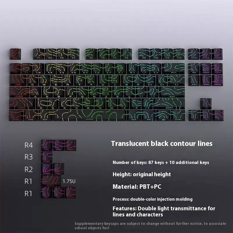 Pack de bouteilles de gravure latérale noire-97 clés