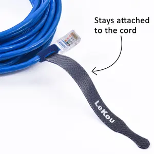 Reusable Adjustable Fastening Cable Cord Straps Organizer Hook And Loop