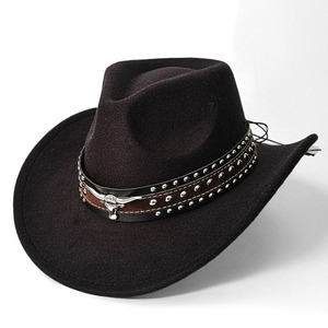 Sombrero <span class=keywords><strong>de</strong></span> algodón clásico europeo-americano con ala enrollada en forma <span class=keywords><strong>de</strong></span> corazón, para hombre y mujer, a la <span class=keywords><strong>moda</strong></span>, para exteriores, estilo cowboy. - Product Image 4