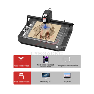 Ly thông minh bằng văn bản drawbot vẽ Robot xy plotter khắc laser và chết cắt 3-trong-1 Wifi USB kết nối máy tính di động - Product Image 6