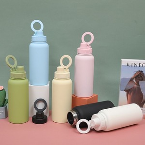 Botella de Agua con Aislamiento al Vacío de 1 Litro, de Acero Inoxidable, con Soporte Magnético para Teléfono, para Camping, Bebidas Frías y Calientes - Product Image 1