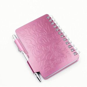 Cuaderno Portátil de Aluminio en Oferta, Cuaderno con Cubierta de Aluminio y Bolígrafo, Cuaderno de Espiral con Cubierta Metálica de Aluminio - Product Image 5