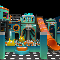 Parc de trampolines intérieur commercial clé en main pour enfants, avec toboggans et zones d'amusement, pour centres commerciaux et centres de divertissement familial