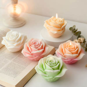 وصل حديثًا قالب سيليكون على شكل وردة للشموع العطرية - Product Image 5