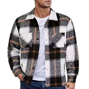 Chemise en flanelle décontractée pour homme, manches longues, automne-hiver, 100% coton, anti-rides, respirante, rayée, chaude, tendance, polyvalente - Product Image 4