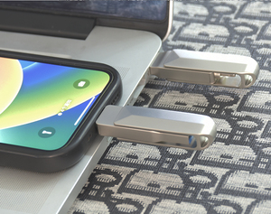 Unidad Flash USB 3.0 Pingguo de 128 GB, Diseño Metálico Giratorio Cuatro en Uno para Dispositivos Android y Tipo C, Producto Transfronterizo - Product Image 2