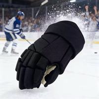 Gants de hockey sur glace personnalisés OEM, senior, junior, jeunes, gants de protection pour le hockey, logo personnalisé imprimé, équipement de hockey d'équipe