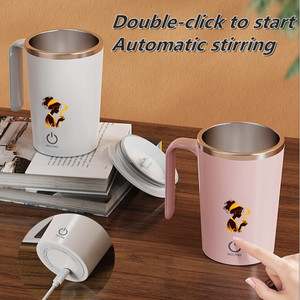 Vente en gros Tasse magnétique automatique en acier inoxydable à chargement <span class=keywords><strong>USB</strong></span> Tasse thermique chauffante classique pour l'extérieur Tasse mixeur - Product Image 3