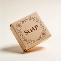 Boîte à savon artisanale personnalisée imprimée offset de qualité supérieure, expédition rapide en 72h, emballage cadeau en carton biodégradable, portable et gaufré