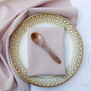 2024 nouveau mariage coton dîner serviette fête 15*15 pouces 100% coton pâté tapis serviettes de Table - Product Image 4