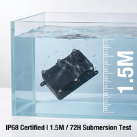 Boîtier certifié IP68 en PC ignifuge V1, boîte de jonction étanche en plastique UV pour projets électriques extérieurs IoT