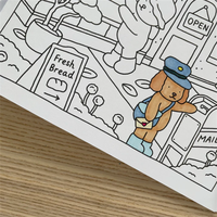 Carnets de coloriage personnalisés en gros pour enfants, couverture souple, impression personnalisée, lamination mate, pour activités ludiques
