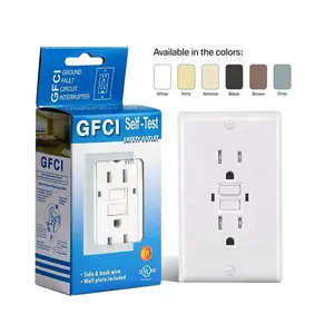 Wall Outlet Us Wholesale Good Price GFCI Electrical Wall Outlet 15 Amp Tamper Gfci Resistant Gfci Receptacle