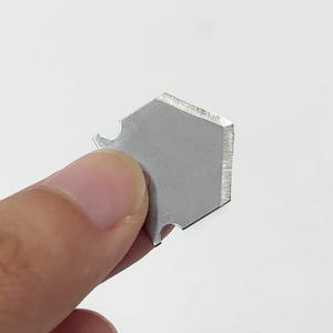 Industrial Special-Shaped Triangular <strong>Cutter</strong> Blade Double Edge Stainless Steel Suitable for PE Plastic Pipe Tube Cutting - Product Image 3
