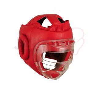 Vente en gros de protège-tête en cuir avec logo personnalisé pour la boxe MMA Muay Thai Training Protection intégrale du visage protège-tête de boxe - Product Image 2