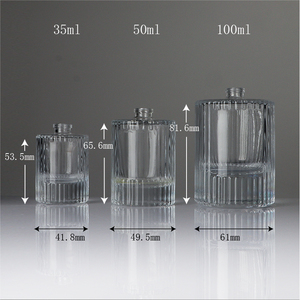 Bottiglia di <span class=keywords><strong>Profumo</strong></span> Cilindrica a Strisce 100ml, Flacone di Lusso Nero con Tappo a Sfera in ABS - Product Image 5