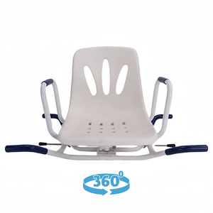 <span class=keywords><strong>Silla</strong></span> <span class=keywords><strong>Giratoria</strong></span> 360° <span class=keywords><strong>para</strong></span> <span class=keywords><strong>Bañera</strong></span> y Ducha con Reposabrazos y Respaldo de Acero, Capacidad de 100 kg, Equipo de Seguridad <span class=keywords><strong>para</strong></span> Baño, Venta al Por Mayor - Product Image 1