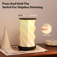 Lanterne en papier pliable personnalisable avec impression de logo, lumière d'ambiance pliable pour cadeaux d'entreprise, voyages en plein air