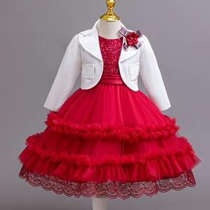 Commercio all'ingrosso Ready Stock 3 pezzi Set Tulle abito gonfio con giacca e borsa per bambini ragazze festa di <span class=keywords><strong>compleanno</strong></span> vestito - Product Image 1