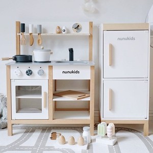 <span class=keywords><strong>Cuisine</strong></span> en bois d'intérieur écologique et non toxique, ensemble de jeu unisexe adapté aux bébés, jouets de <span class=keywords><strong>cuisine</strong></span> combinés, maison de poupée, jeu d'imitation - Product Image 1