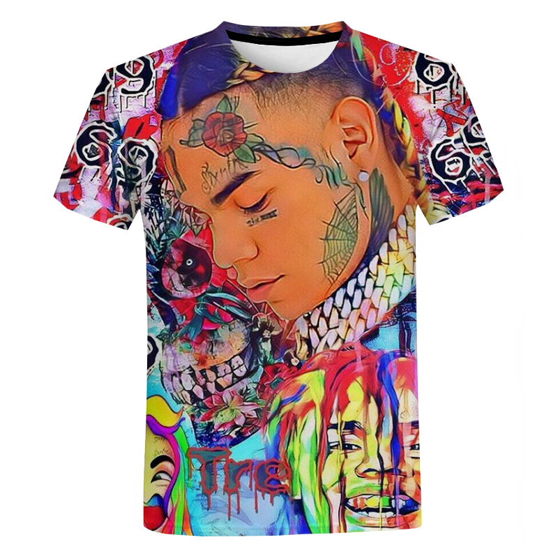 Shop Rapper 69 6ix9ine Tekashi69 3D Printed Shirt for Men