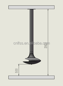 Poêle à alcool de plafond <span class=keywords><strong>suspendu</strong></span> cheminée intérieure au bio éthanol flottant cheminée à flamme véritable sans fumée - Product Image 5