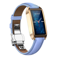 Montre connectée Dora T classique et élégante pour femmes avec boîtier en alliage, bracelet en cuir, appels Bluetooth, moniteur de fréquence cardiaque, montres intelligentes au poignet