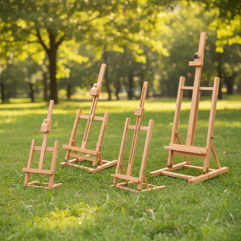Solid Wood Desktop Painting Easel