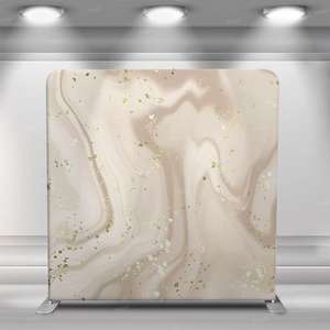 Personnalisé 10x8ft vert Texture Tension tissu affichage Double face taie d'oreiller toile de fond bannière événement stand Tension tissu toile de fond - Product Image 3