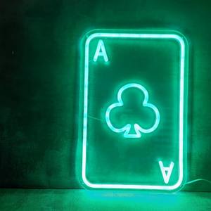 Lámpara Decorativa Acrílica con Luz de Neón de Cartas de Póquer LED Personalizable - Product Image 4