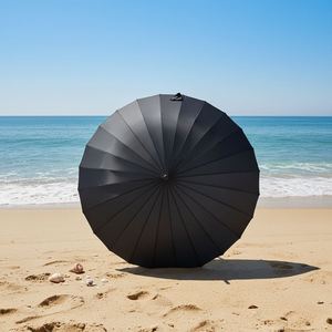Nouveau parapluie semi-automatique de style chinois avec ventilateur et pulvérisateur d'eau, idéal pour le soleil et la pluie - Product Image 4