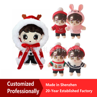 Usine de poupées en peluche personnalisées OEM, figurines en peluche avec visage et tenue sur mesure, jouet sûr pour les cadeaux de festival et les marchandises d'anime