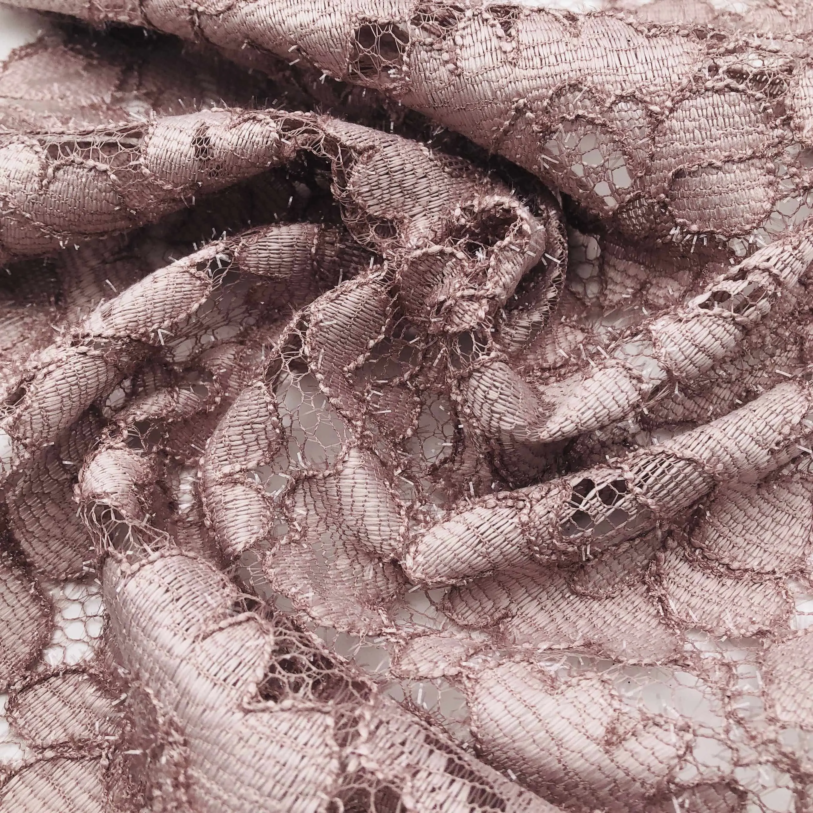 Mode baru 100% poliester bunga organdi jacquard brokat kain renda untuk pakaian wanita