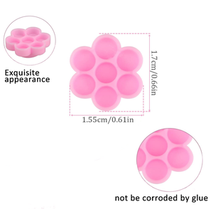 100 coupelles de colle à cils en nid d'abeille, support intelligent pour colle à cils pour extensions de cils - Product Image 5