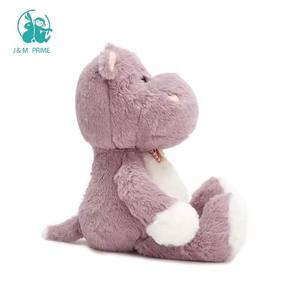 Giocattoli di peluche caldi super morbidi e soffici personalizzati per microonde rosa ippopotamo con papillon - Product Image 4