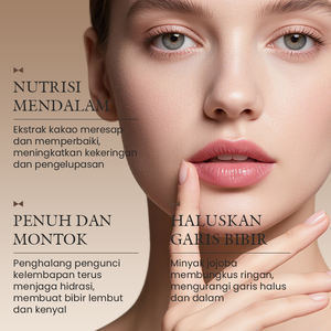 Baume à lèvres au chocolat KORMESIC certifié Bpom, vente en gros, 2,7 g, lèvres pleines et lisses, atténue les ridules, nourrit en profondeur, améliore la texture - Product Image 2