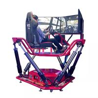 Réalité virtuelle de l'écran 6 DOF du simulateur 3 de course d'automobiles de VR conduisant la machine de jeu de voiture à vendre