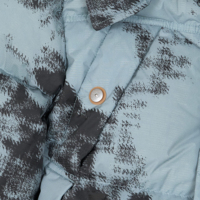 Logo personnalisé de la marque Manteau bouffant de camouflage pour hommes Veste de glace en duvet d'oie Style DeeCee