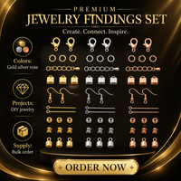 Composants de bijoux personnalisés en or doré, fermoirs ronds à bascule, montures pour la fabrication de colliers et bracelets