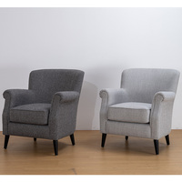 Fauteuil de salon extérieur haut de gamme résistant aux intempéries, élégant et moderne, pour salon, hôtel, confortable, canapé modulaire en tissu
