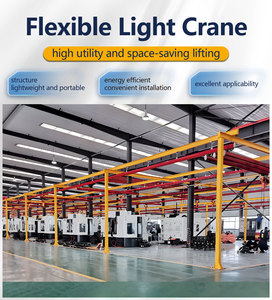 Grue modulaire KBK légère certifiée CE avec palan à chaîne, grue suspendue 2t pour système de grue de poste de travail - Product Image 4