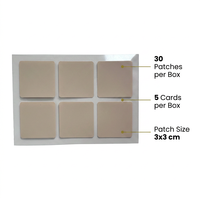 Patchs Oméga-3 30 Patchs Transdermiques Bien-être 3x3cm Patchs Discrets à Porter pour la Vente en Gros