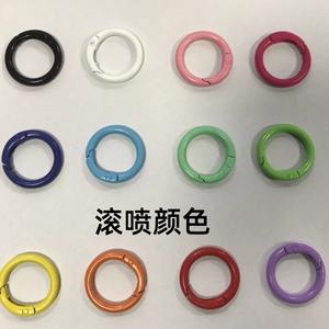 Anneau à ressort Yiwu 24 mm, porte-clés coloré en alliage de zinc, pièce mécanique à haute élasticité, prix compétitif - Product Image 3