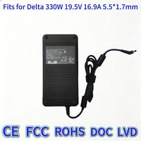 Adaptateur d'alimentation 330W 19.5V 16.9A ignifuge et écologique, remplacement DC 5.5 1.7mm compatible avec le chargeur Delta ADP-330AB Clevo P870DM