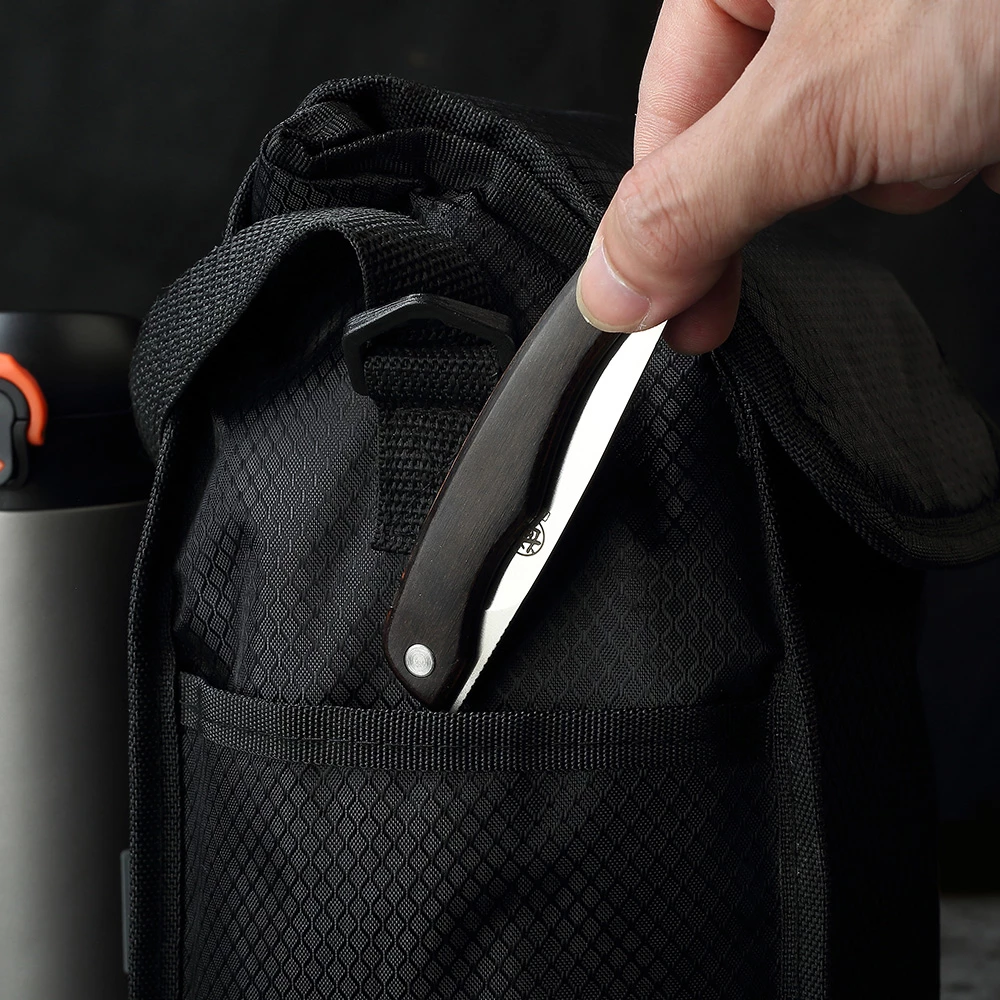 Нож для стейка с коробкой для рыбалки Edc, стальное лезвие с замком, подарок из дамасской стали, складной карманный стальной стейкмессер, японский