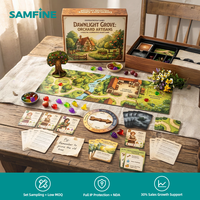 Jeu de société artisanal avec accents dorés et jetons détaillés pour une présentation visuelle époustouflante, certifié AS/NZS 8124